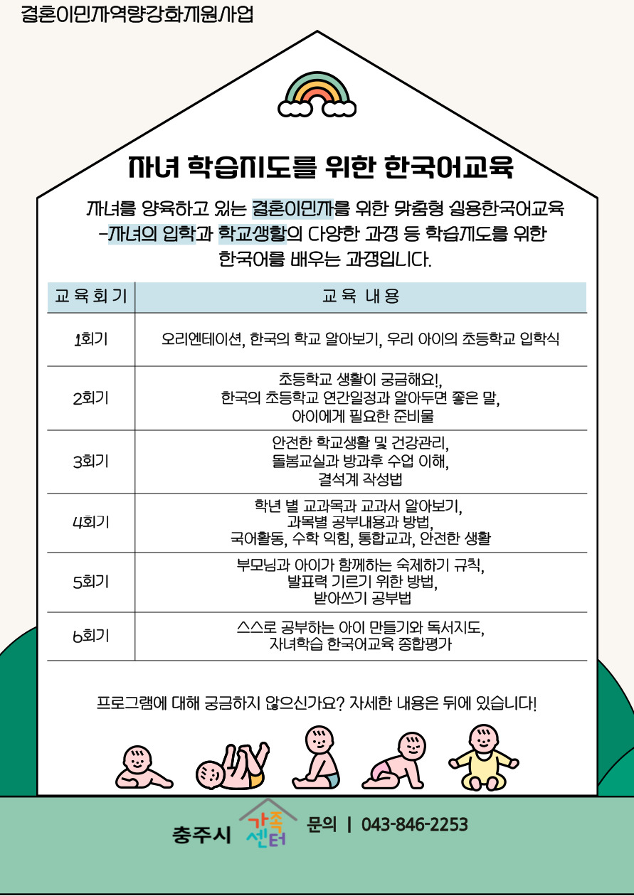 사전교육_자녀학습지도를 위한 한국어교육
